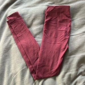 Lululemon Leggings Burgundy